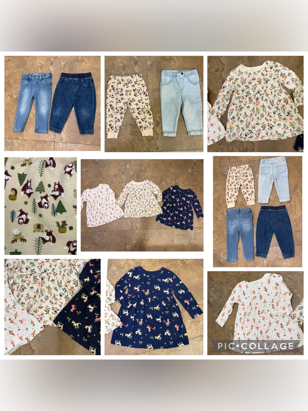 Fall 12-18M Girl Clothing Bundle- Dress, Pants, Autumn Floral(Halloween,Pumpkin)